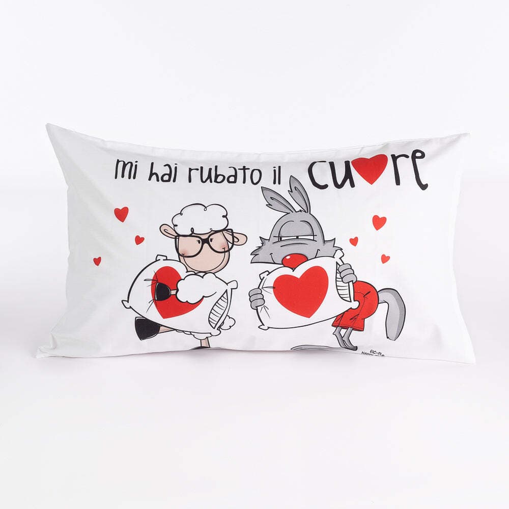 Fantafedera mi hai rubato il cuore happy people 100% cotone - maè in Narrativa storica Falco Biancheria - Parete, commercioVirtuoso.it