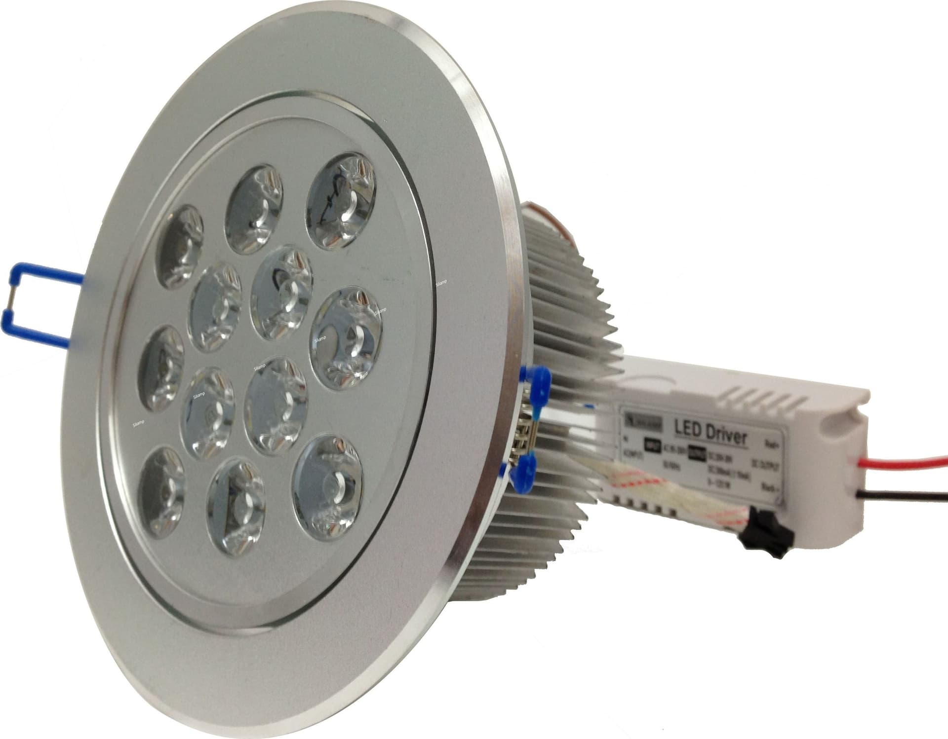 FARETTO 12 LED 12W AD INCASSO ORIENTABILE SPOT LUCE A MOLLA CON ALETTE DRIVER Trade Shop italia - Napoli, Commerciovirtuoso.it