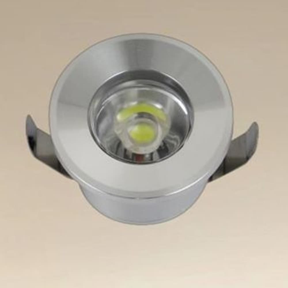FARETTO 1W LED INCASSO A SOFFITTO IP20 ARGENTO MINI SPOT SEGNAPASSI LUCE NATURALE 00250 in Faretti da soffitto Trade Shop italia - Napoli, commercioVirtuoso.it