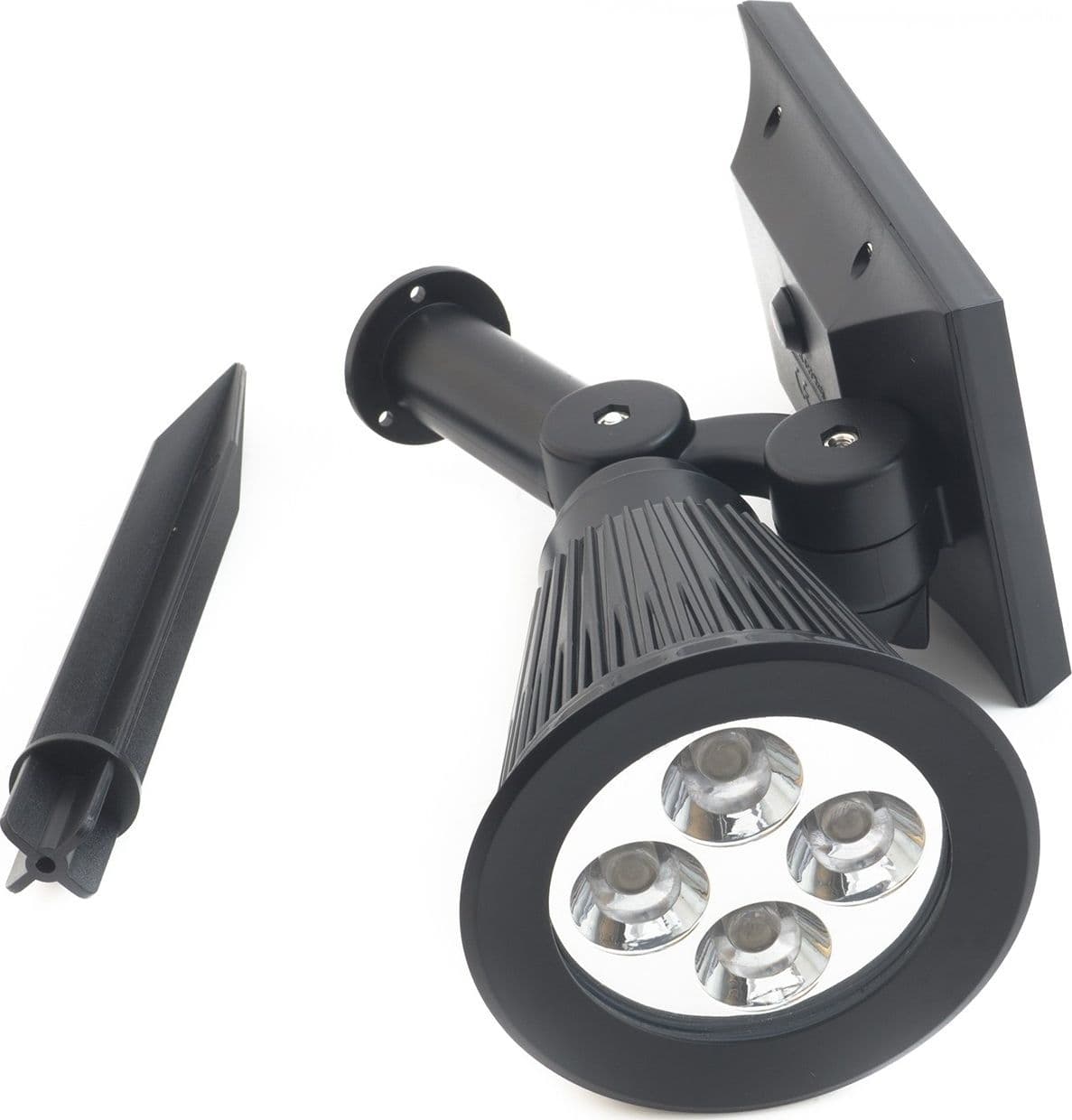 FARETTO A LED LUCE BIANCA CON PANNELLO A ENERGIA SOLARE PICCHETTO GIARDINO IP65 Illuminazione/Illuminazione per esterni/Proiettori Trade Shop italia - Napoli, Commerciovirtuoso.it