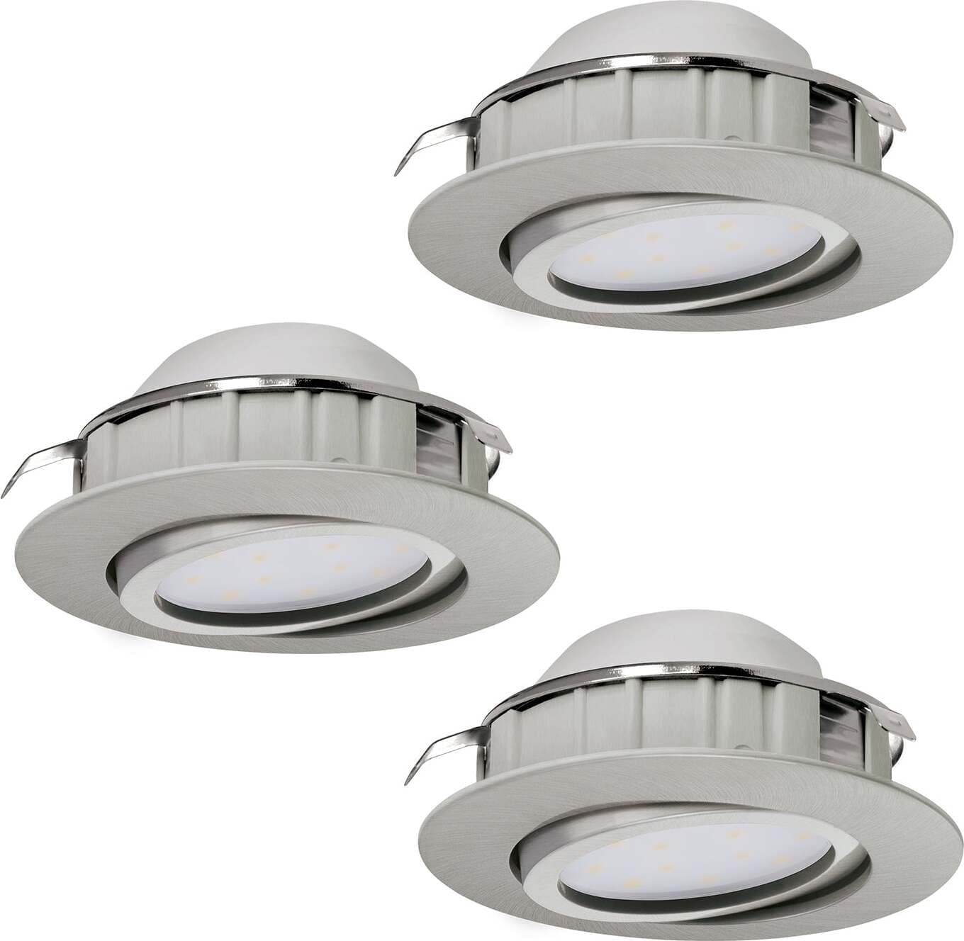 Faretto-Ad-Incasso-Contemporaneo-Pineda-Policarbonato-Nichel-Satinato-3-Led-5,5W
