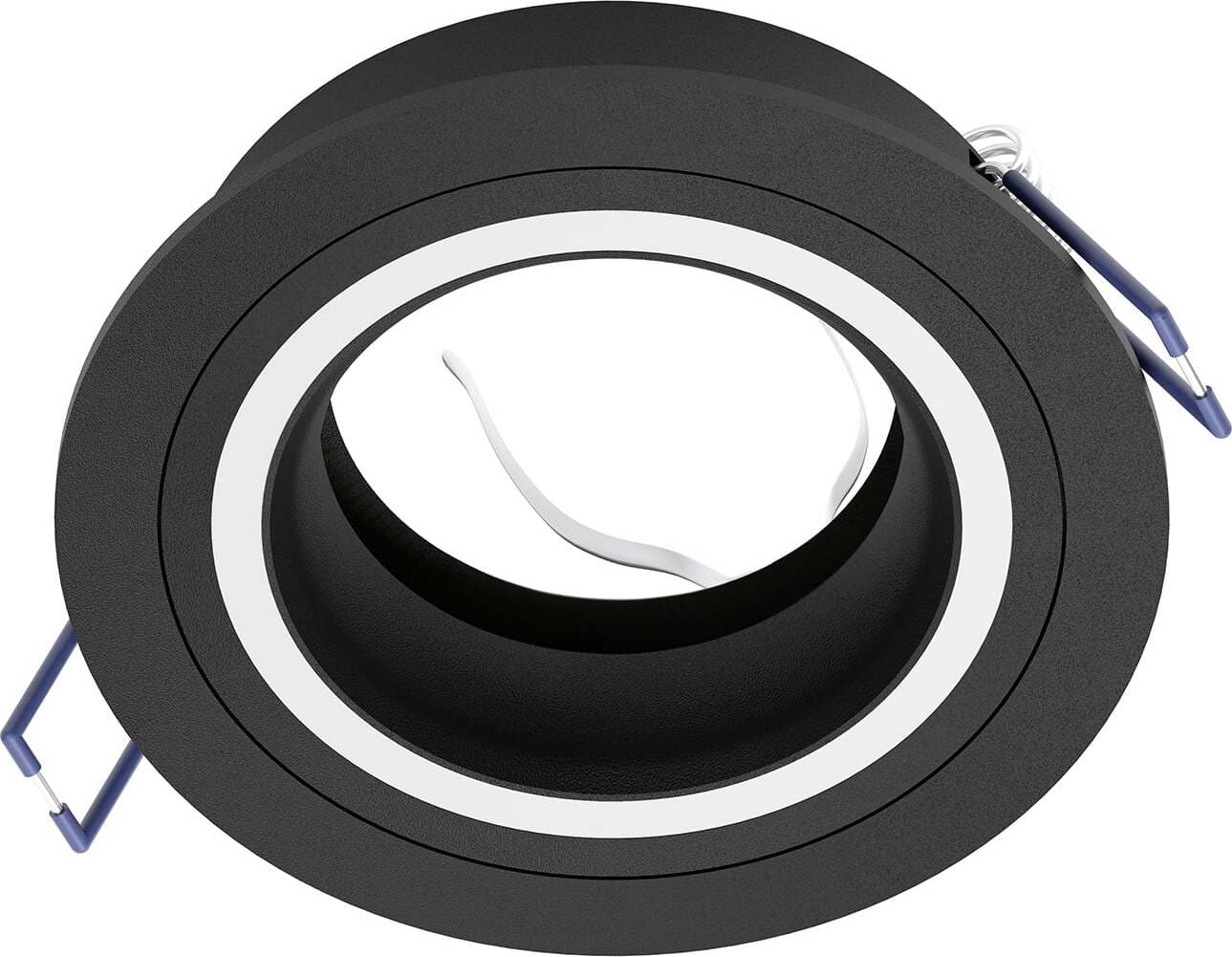 Faretto-Ad-Incasso-Moderno-Carosso-Alluminio-Nero-1-Luce-Gu10-35W-Ip20