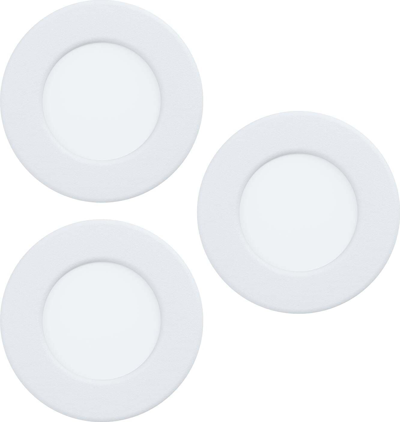 Faretto-Ad-Incasso-Moderno-Fueva-5-In-Acciaio-Bianco-3-Luci-Led-2,7W-3000K