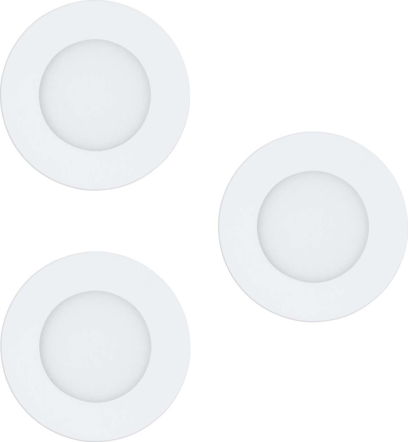 Faretto-Ad-Incasso-Moderno-Fueva-Z-In-Acciaio-Bianco-3-Luci-Led-2,8W-2700-6500K