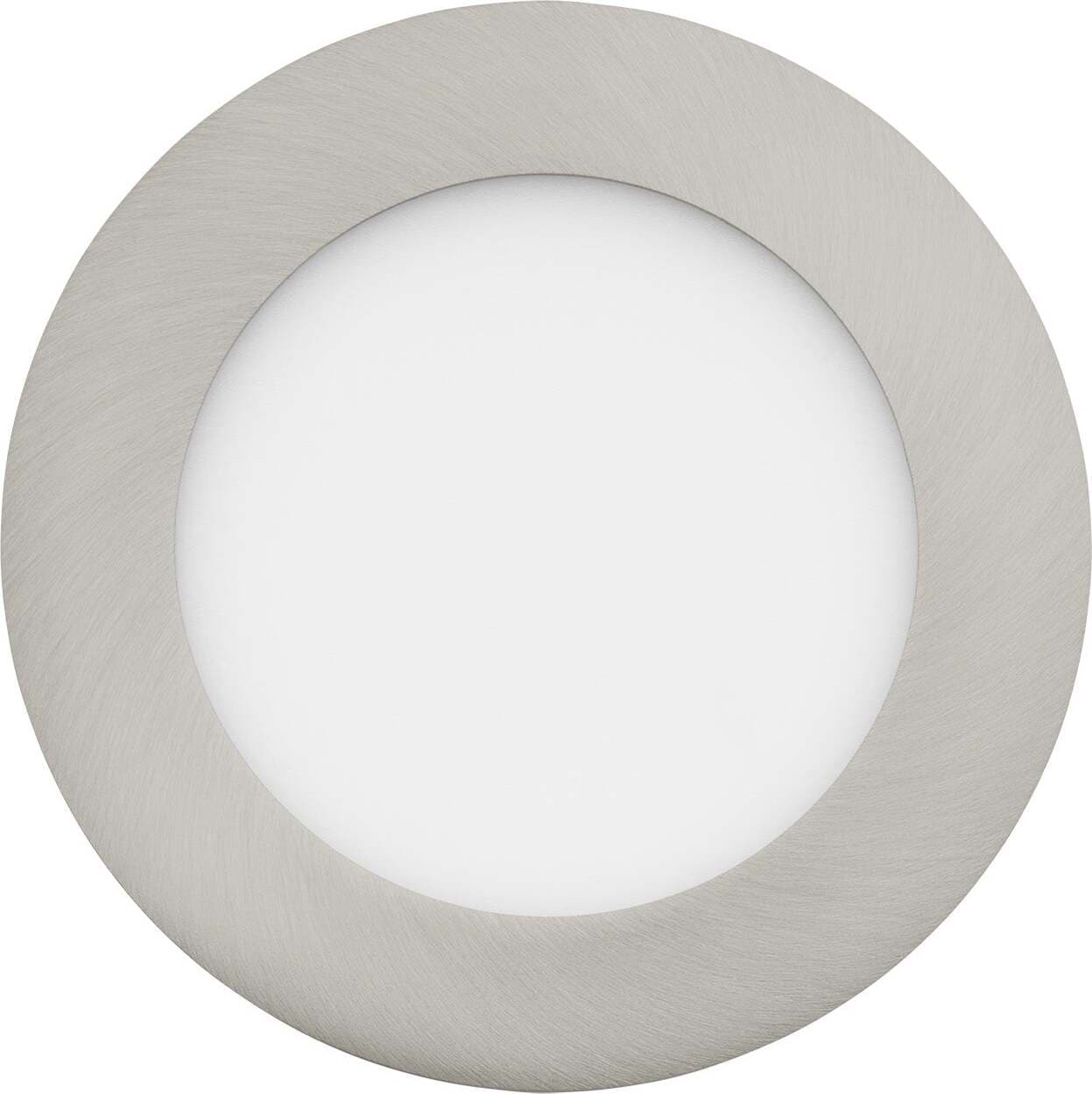 Faretto-Ad-Incasso-Moderno-Fueva-Z-In-Acciaio-Nichel-Satinato-Led-Integrato-5,4W