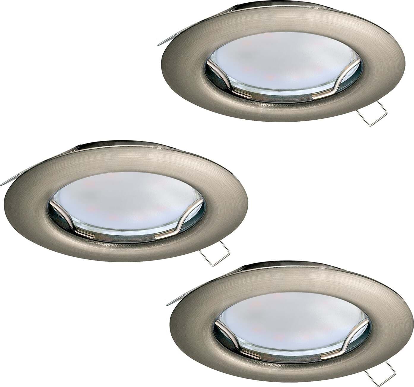Faretto-Ad-Incasso-Moderno-Peneto-In-Acciaio-Nichel-Satinato-3-Luci-Gu10-2,8W