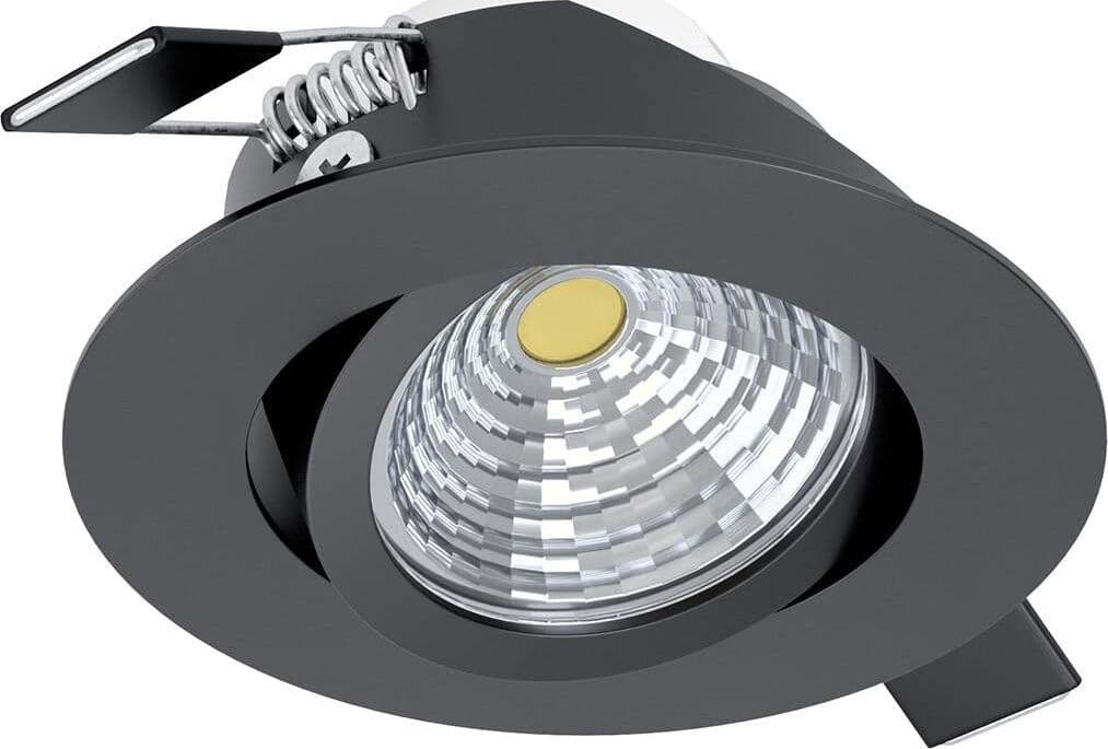 Faretto-Ad-Incasso-Moderno-Saliceto-Alluminio-Nero-Led-Integrato-6W