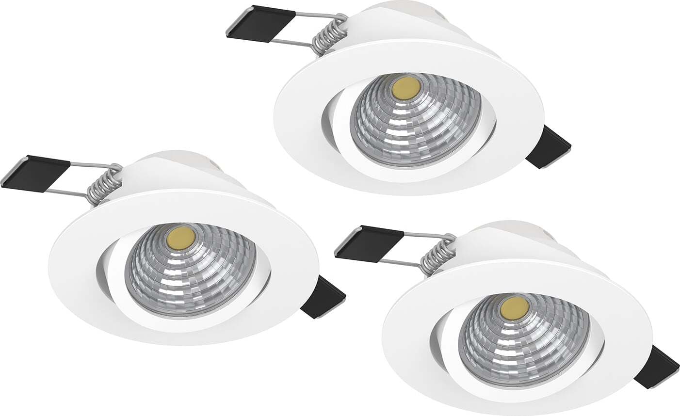 Faretto-Ad-Incasso-Moderno-Saliceto-In-Alluminio-Bianco-3-Luci-Led-6W-2700K