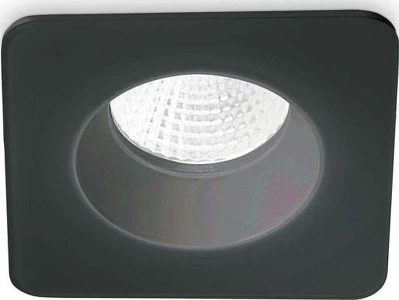 Faretto-Ad-Incasso-Moderno-Square-Room-65-Alluminio-Nero-Led-8W-3000K-Luce-Calda