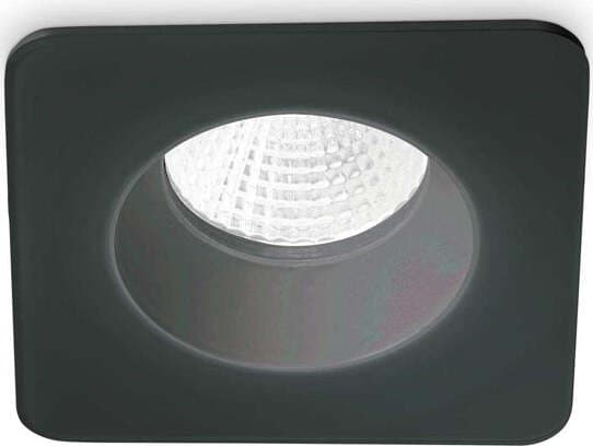 Faretto-Ad-Incasso-Moderno-Square-Room-65-Alluminio-Nero-Led-8W-3000K-Luce-Calda