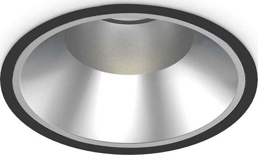 Faretto-Ad-Incasso-Off-Alluminio-Nero-Led-42W-3000K-Luce-Calda
