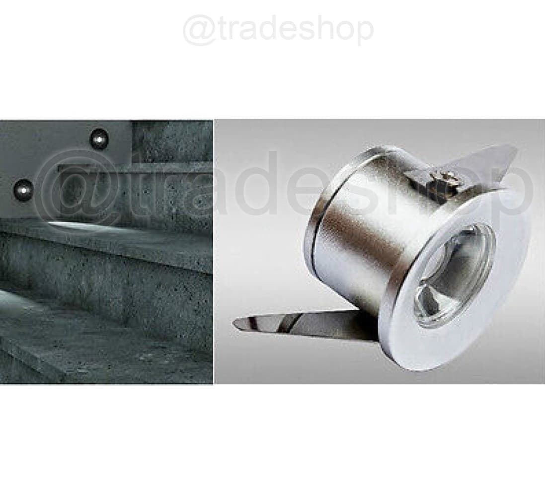 FARETTO AD INCASSO SEGNAPASSO A LED 1W 220V LUCE FREDDA CALDA PUNTO LUCE SCALE Trade Shop italia - Napoli, Commerciovirtuoso.it