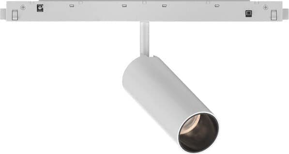 Faretto-Binario-Singolo-Dali-Ego-Alluminio-Bianco-1-Luce-12W-3000K-Luce-Calda