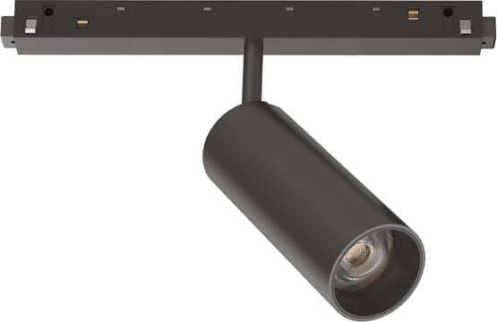 Faretto-Binario-Singolo-Dali-Ego-Alluminio-Nero-1-Luce-12W-3000K-Luce-Calda