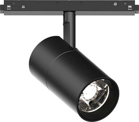 Faretto-Binario-Singolo-Dali-Ego-Alluminio-Nero-1-Luce-19W-3000K-Luce-Calda