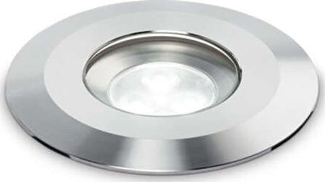 Faretto-Calpestabile-15°-Moderno-Park-Metallo-Cromo-Led-4,8W-4000K-Luce-Naturale