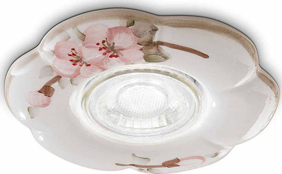 Faretto-Da-Incasso-Classico-Pescara-Ceramica-Bianco-Decorato-1-Luce-Gu10