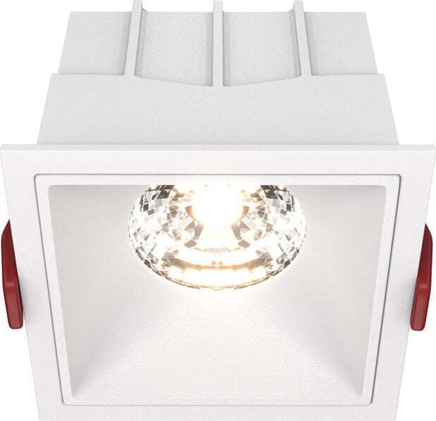 Faretto-Da-Incasso-Moderno-Alfa-Led-Alluminio-Bianco-Diffusore-Lino-Su-Pvc-15W