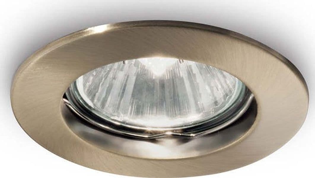 Faretto-Da-Incasso-Moderno-Jazz-Metallo-Ottone-Brunito-1-Luce-Gu10-Confezione-da-3