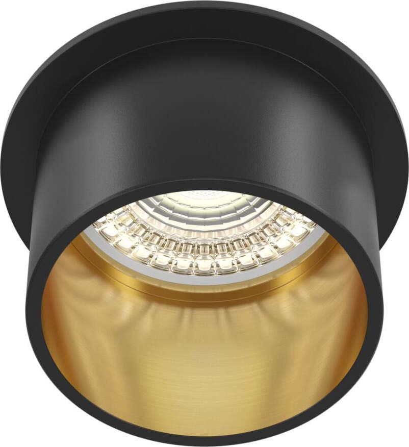 Faretto-Da-Incasso-Moderno-Reif-Alluminio-Nero-1-Luce-Diffusore-Vetro-Oro