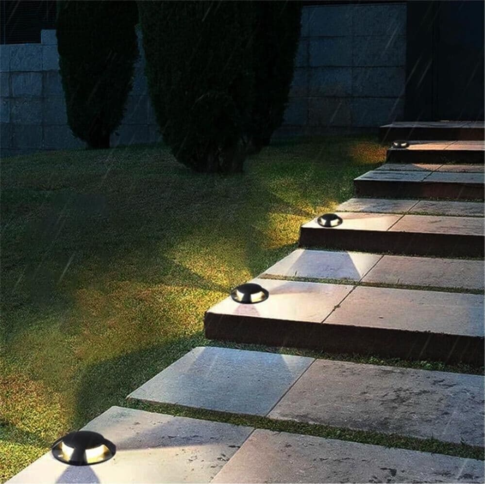 Faretto-Da-Terra-Calpestabile-1-Watt-Led-Luce-Calda-Segnapassi-Carrabile-Esterno