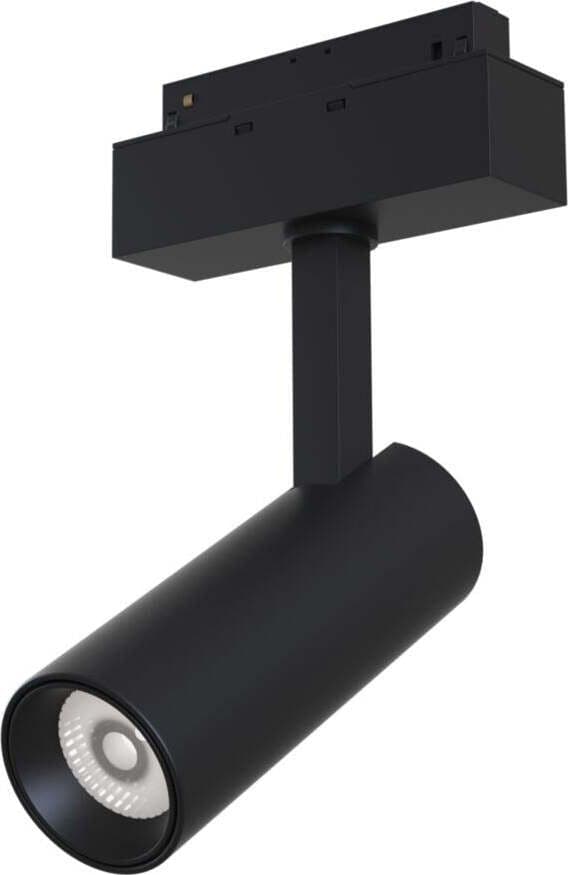 Faretto-Focus-Led-Per-Binario-Moderno-Alluminio-Nero-Luce-Calda-10W