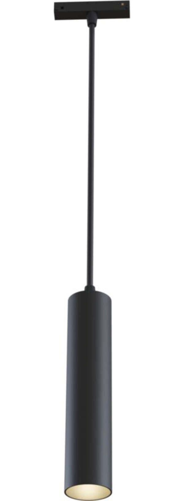 Faretto-Focus-Led-Per-Binario-Moderno-Alluminio-Nero-Luce-Naturale-12W