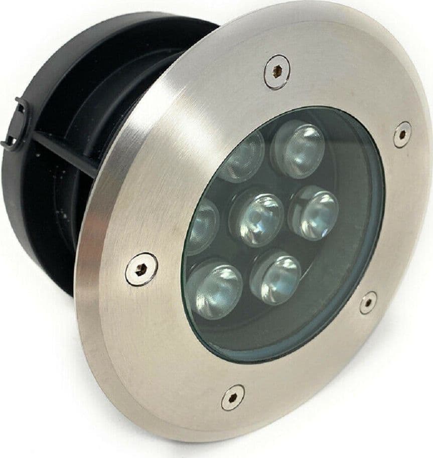 FARETTO INCASSO 7 W CALPESTABILE SEGNAPASSO IP67 LUCE 6500K 3000K 4000K ES08-7