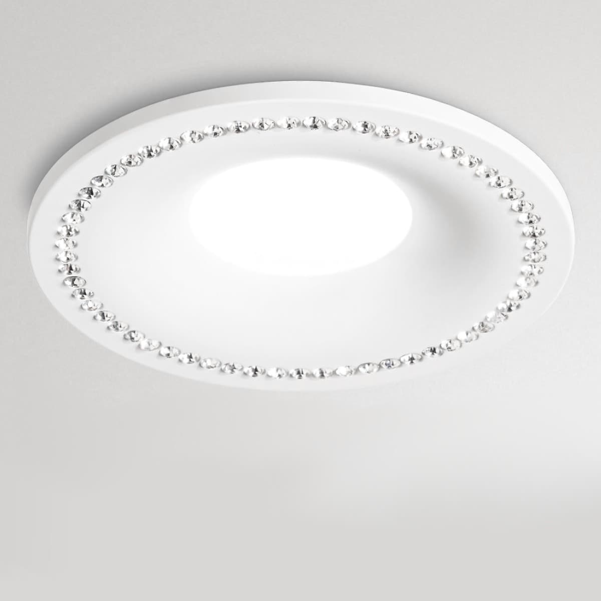 Faretto-incasso-alluminio-Gea-Led-CORALIE-1-GFA190-LED-spot-strass-bianco-opaco-tondo-interno-GU10-IP20