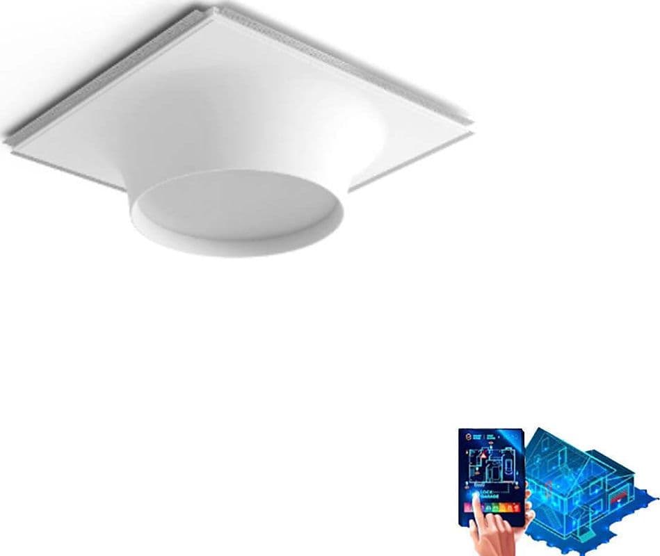 Faretto-incasso-Belfiore-9010-BOLLA-8935B.3014-LED-WIRELESS-gesso-verniciabile