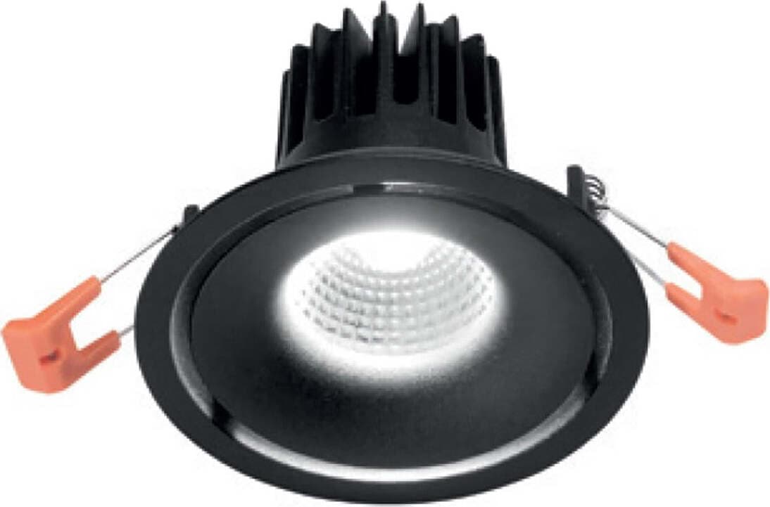 Faretto incasso Gea Led EDEN GFA1031N nero lampada soffitto moderna