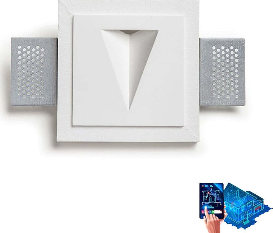 Faretto-incasso-gesso-9010-Belfiore-CAMELIA-4112.3000-LED-WIRELESS-IP20-cartongesso-segnapasso-lampada-parete-soffitto