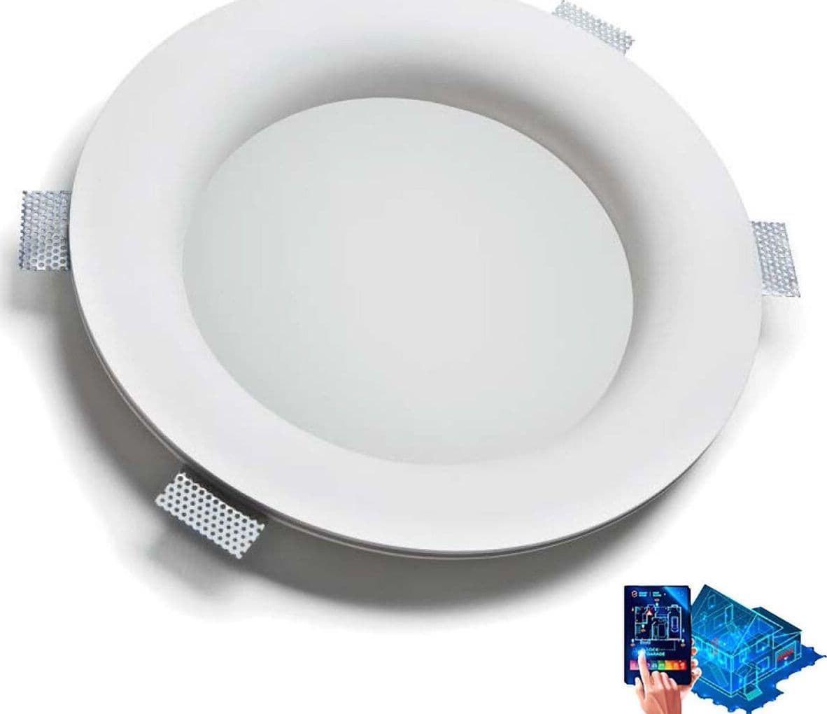 Faretto-incasso-gesso-9010-Belfiore-FENG-4113-3013-LED-WIRELESS-IP44-IP20-lampada-soffitto