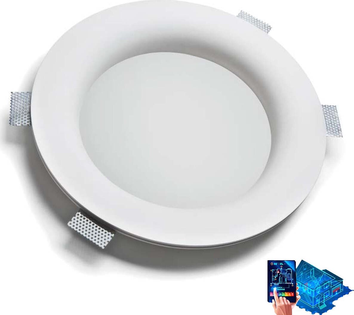 Faretto-incasso-gesso-9010-Belfiore-FENG-4113-3013-LED-WIRELESS-IP44-IP20-lampada-soffitto