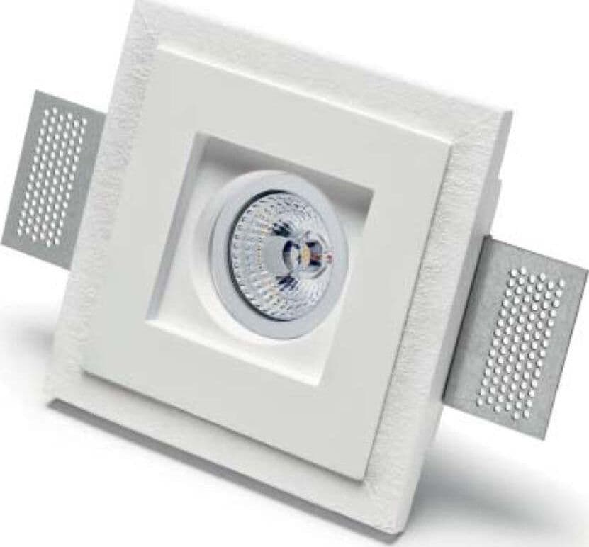 Faretto-incasso-gesso-Belfiore-9010-LYRA-4176.35-GU10-LED-IP20-lampada-soffitto-cartongesso-muratura