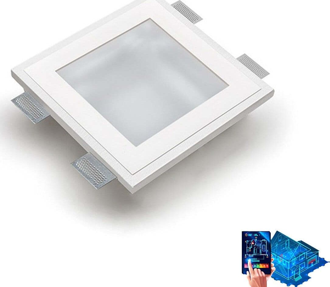Faretto-incasso-gesso-Belfiore-9010-ORIONE-BIG-4046.3025-LED-WIRELESS-lampada-soffitto-parete-cartongesso