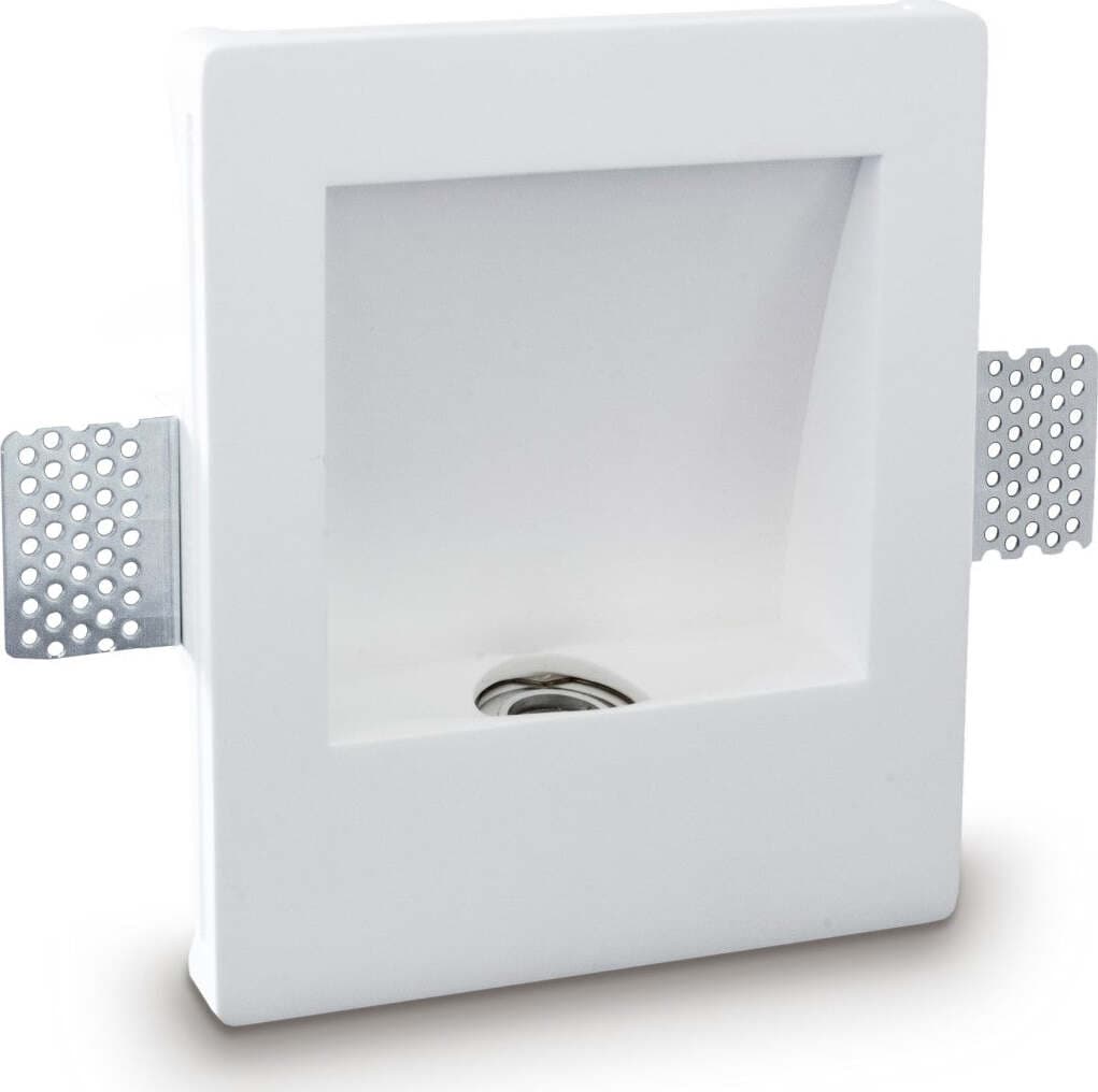 Faretto-incasso-gesso-Neo-Luce-9010-Belfiore-0039-35-GU10-LED-lampada-soffitto-parete-segnapasso-cartongesso-muratura