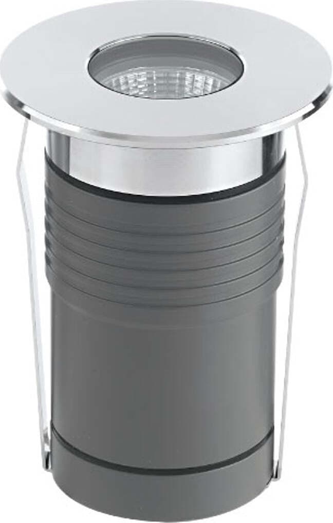 Faretto-incasso-LED-moderno-Pan-International-NIP-EST700-EST701-acciaio-tondo-spot