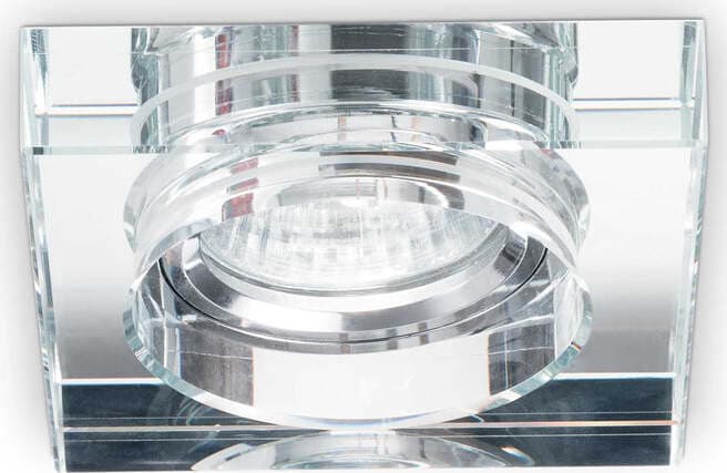 Faretto-Incasso-Quadrato-Moderno-Blues-Alluminio-Trasp.-1-Luce-Gu10-5W-3000K