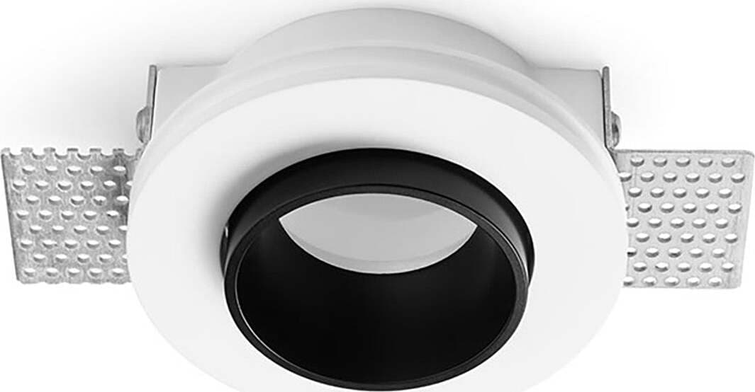 Faretto-incasso-Sforzin-Illuminazione-THESSALY-T332-NERO-GU10-LED-IP20-moderno-gesso-lampada-soffitto-tondo