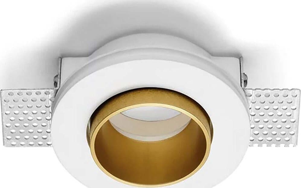 Faretto-incasso-Sforzin-Illuminazione-THESSALY-T335-ORO-GU10-LED-IP20-classico-gesso-lampada-soffitto-tondo