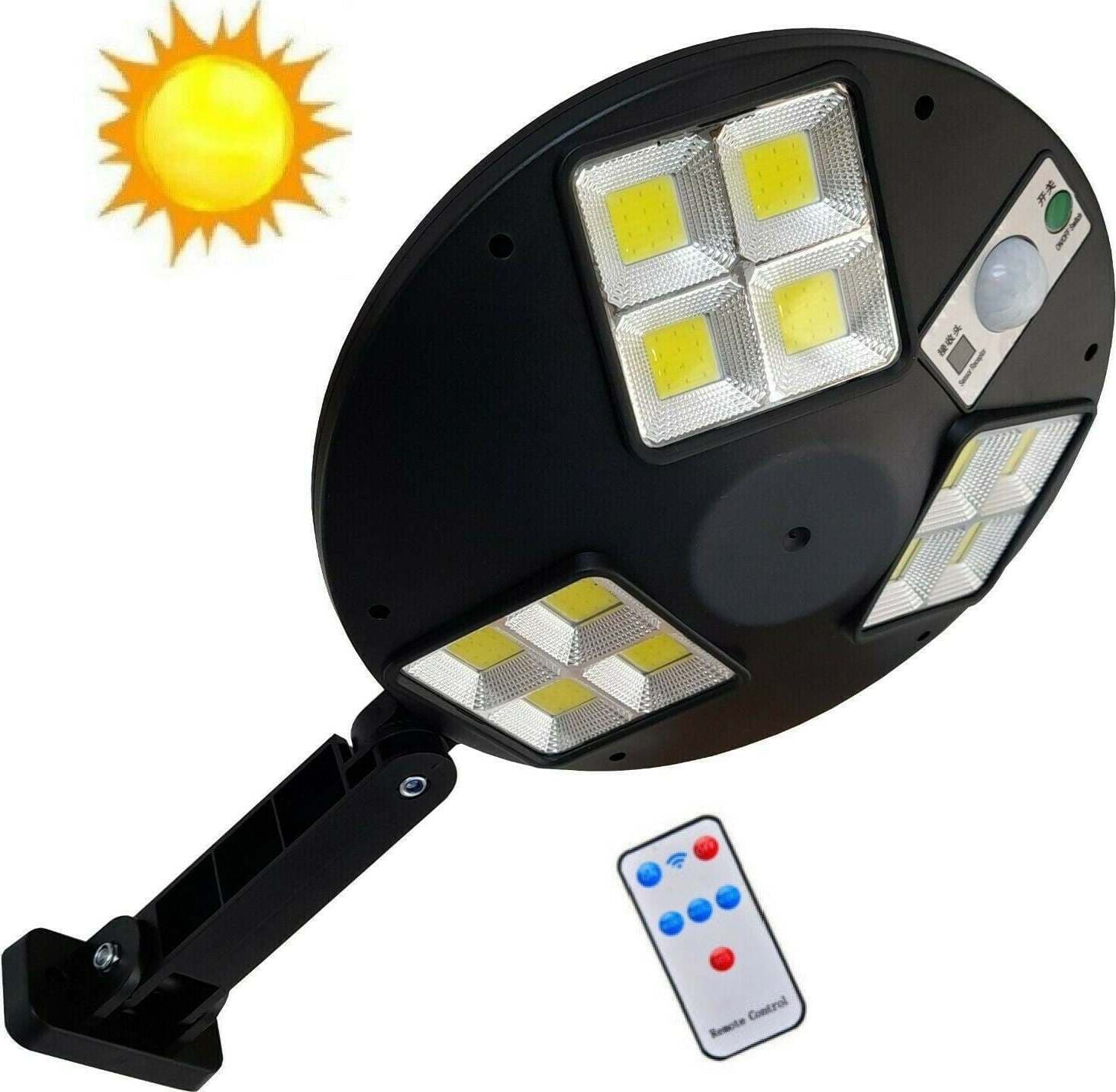 FARETTO lampioncino SOLARE 144 LED COB SENSORE MOVIMENTO TELECOMANDO IP65 500LM - LF-1758 Illuminazione/Illuminazione per esterni/Lampioni Zencoccostore - Formia, Commerciovirtuoso.it