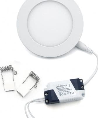 Faretto Led 6 Watt Pannello Incasso rotondo 450LM Luce naturale 4000k Illuminazione/Illuminazione per interni/Luci da incasso Zencoccostore - Formia, Commerciovirtuoso.it