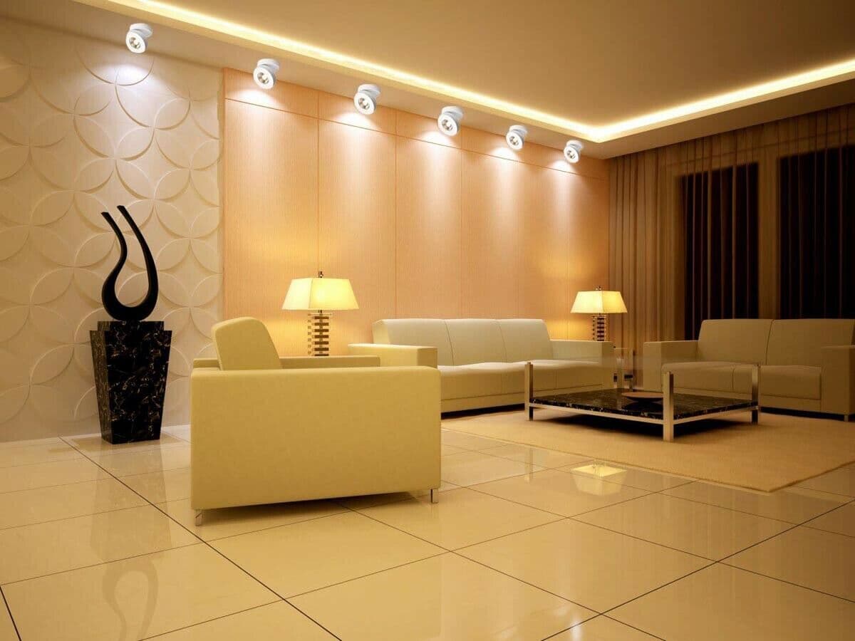 Faretto-Led-7-Watt-Da-Soffitto-Orientabile-Girevole-360°-faro-Luce-Calda-F7wbc-Universo