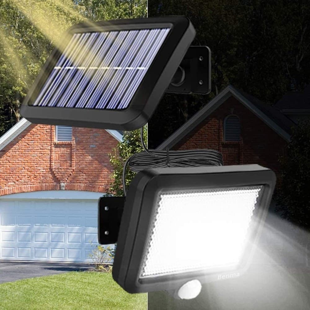Faretto-Led-Da-Esterno-Con-Pannello-Solare-Sensore-Di-Movimento-Crepuscolare