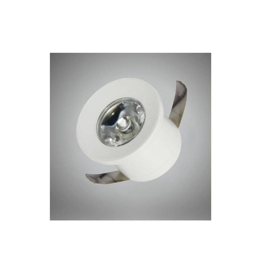 Faretto-Led-Incasso-1-W-Bordo-Bianco-Mini-Punto-Luce-6500k-3000k-4000k-Blu
