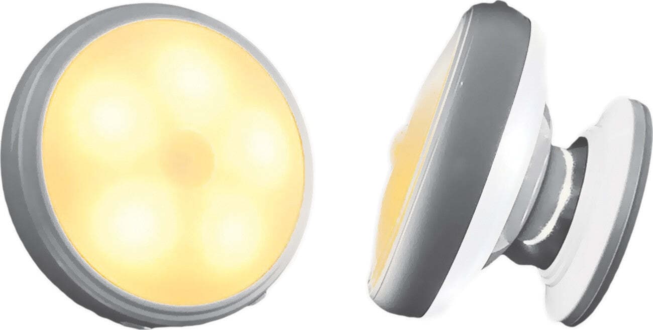 Faretto-Led-Luce-Notturna-Bianco-Caldo-Sensore-di-Movimento-Calamitato-Snodabile-Rimovibile-Ricaricabile-USB-Batteria-Litio-450m-Ledlux