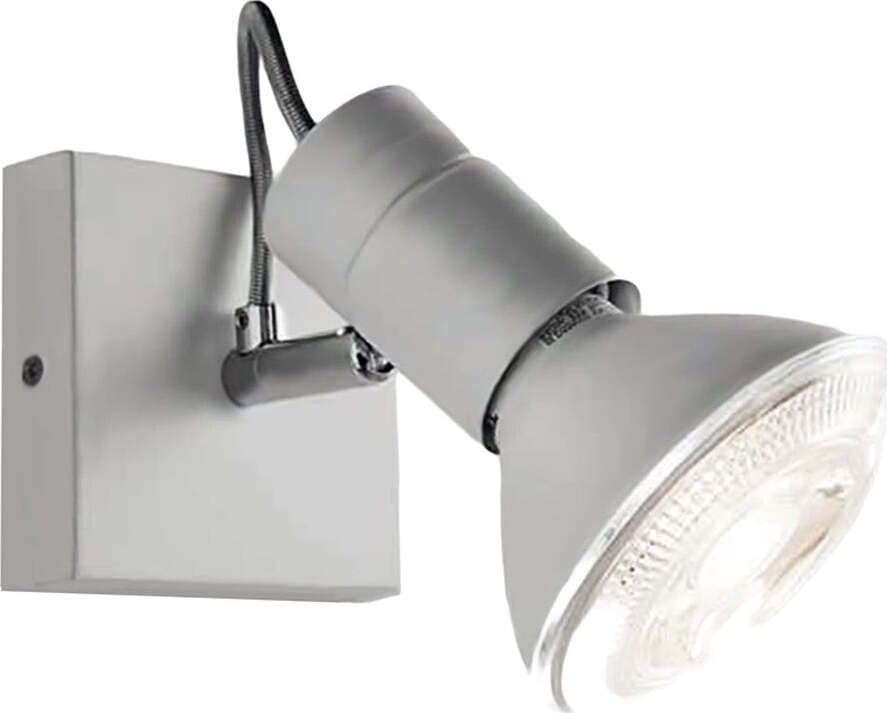 Faretto-moderno-Illuminando-ZEUS-1-BN-E27-LED-spot-orientabile-parete-soffitto