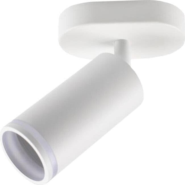 Faretto-Orientabile-Da-Soffitto-Parete-Applique-Portafaretto-Attacco-Gu10-Bianco