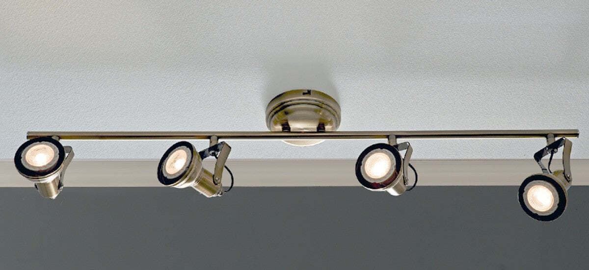 Faretto-spot-rustico-Illuminando-OLD-4-lampada-parete-soffitto-classico-metallo-brunito-orientabile-28W-3000°K-1920LM-GU10